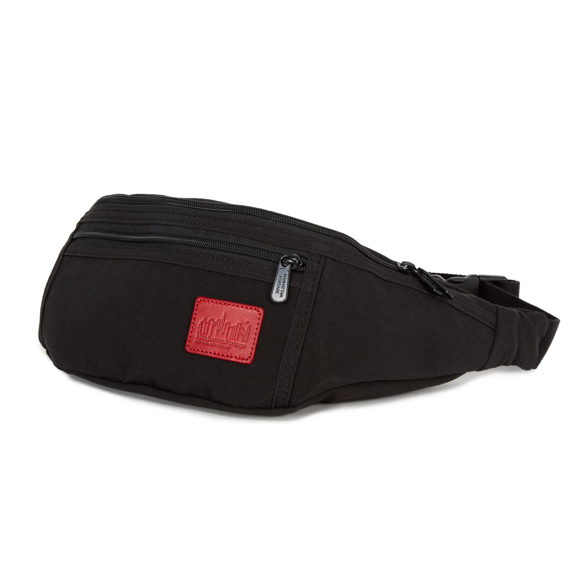 Manhattan Portage Waxed Nylon Alleycat Belt Bag, Alternate, color, Black