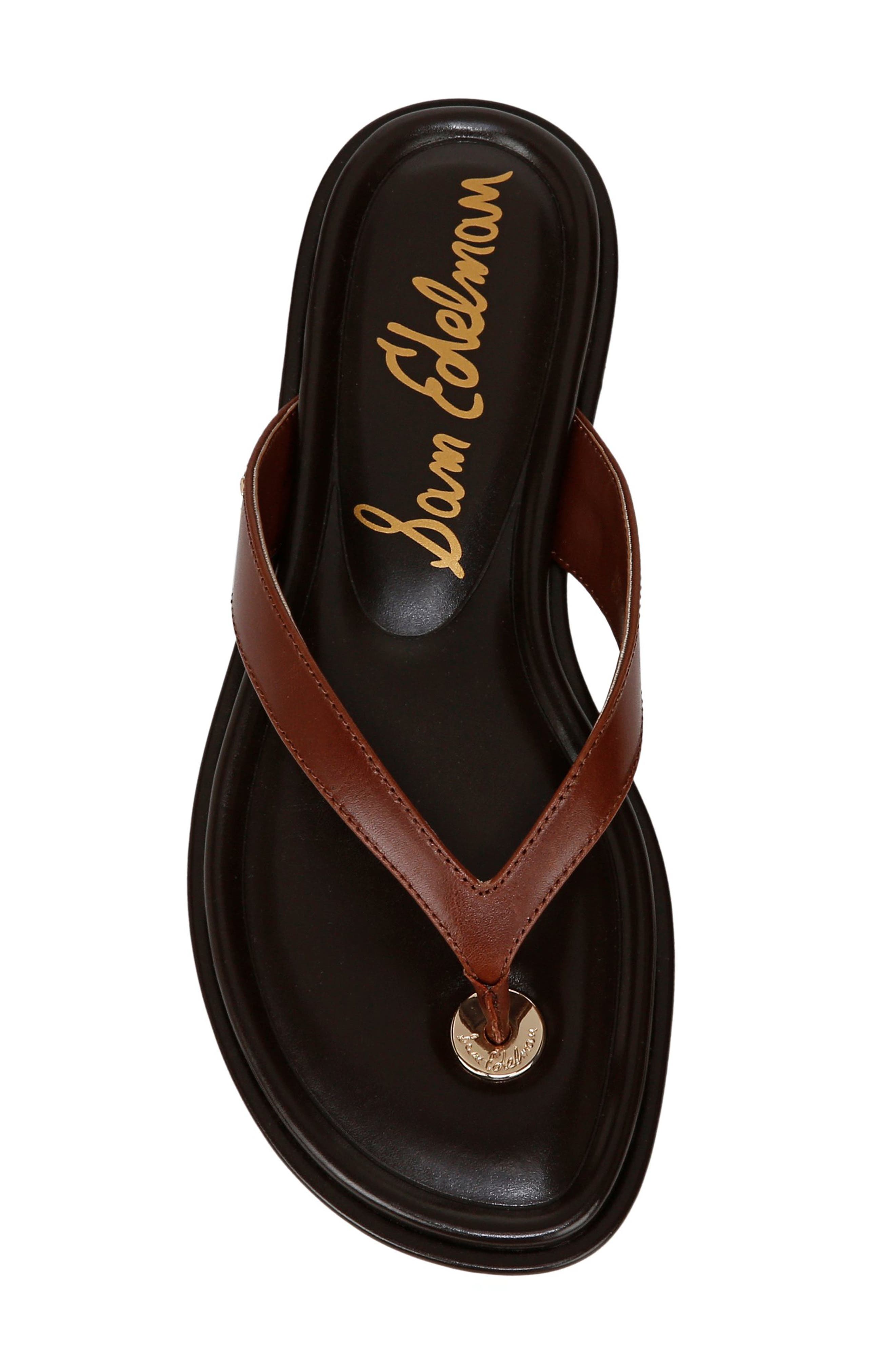 Sam Edelman Remi Flip Flop, Alternate, color, Burnt Brandy