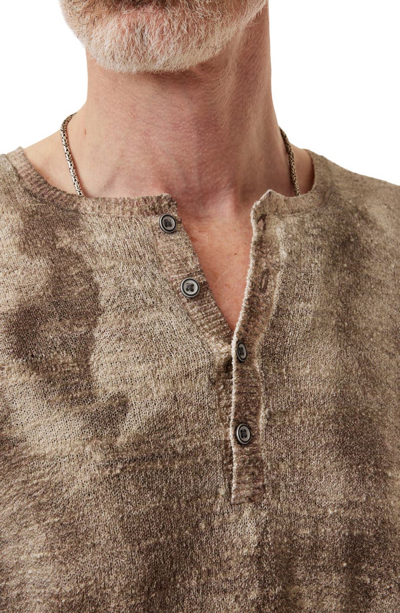 John Varvatos Ferno Henley Sweater, Alternate, color, Nutmeg