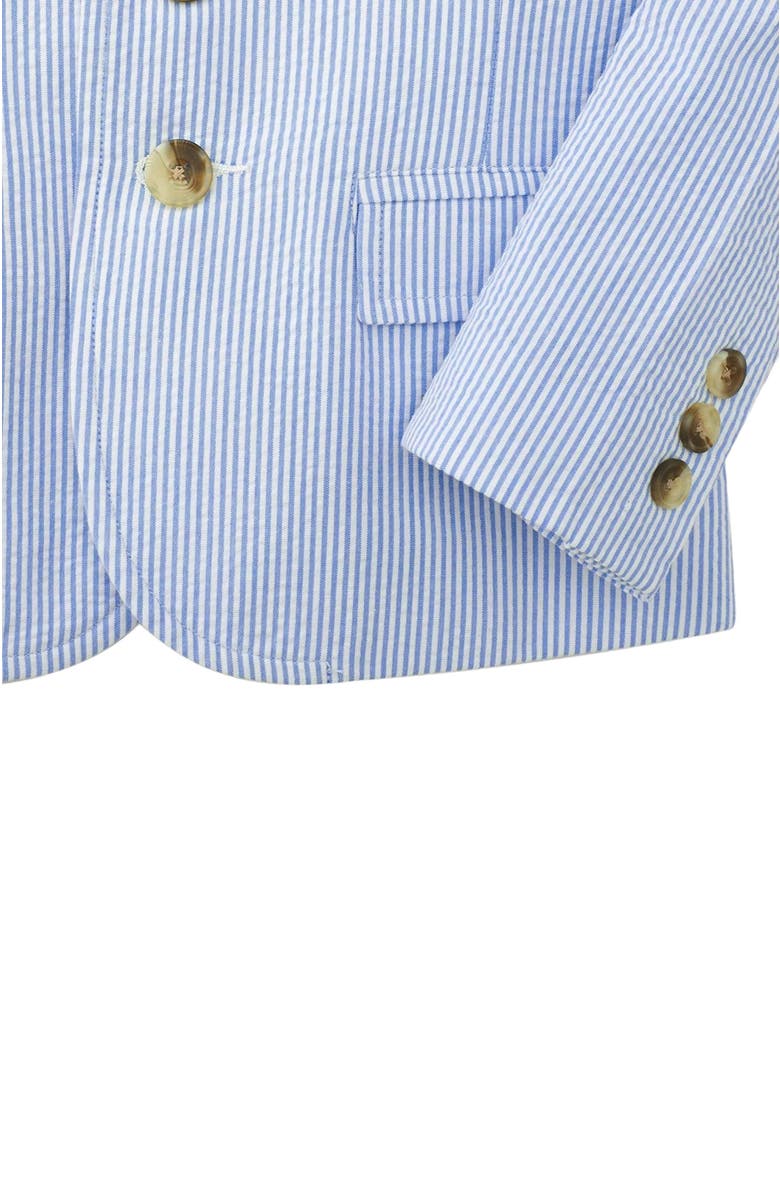 Hope & Henry Baby Boys' Organic Seersucker Suit Jacket, Infant, Alternate, color, Blue Seersucker