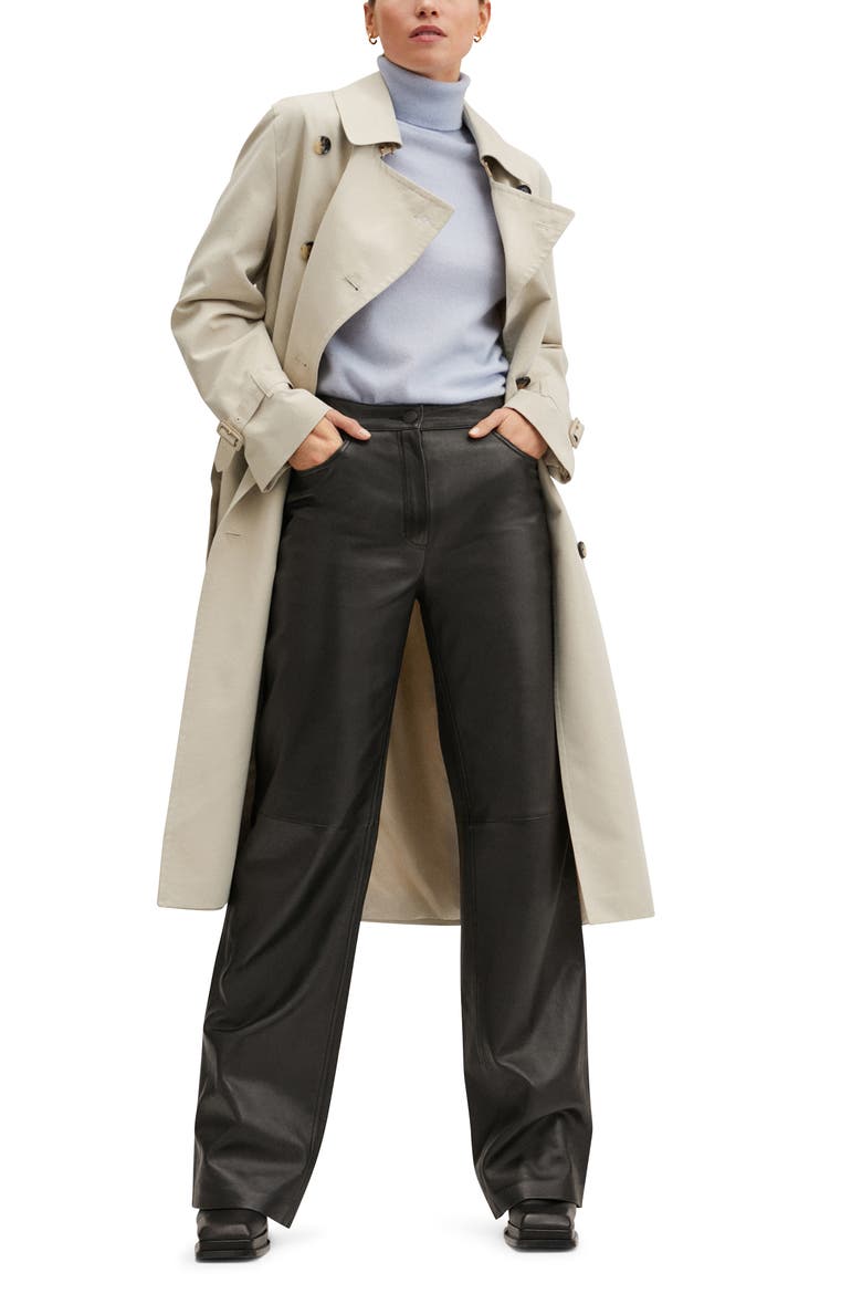 Double Breasted Trench Coat, Main, color, LIGHT/ PASTEL GREY