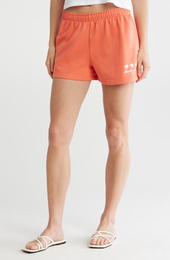 Billabong Wave Runner Fleece Shorts In Red