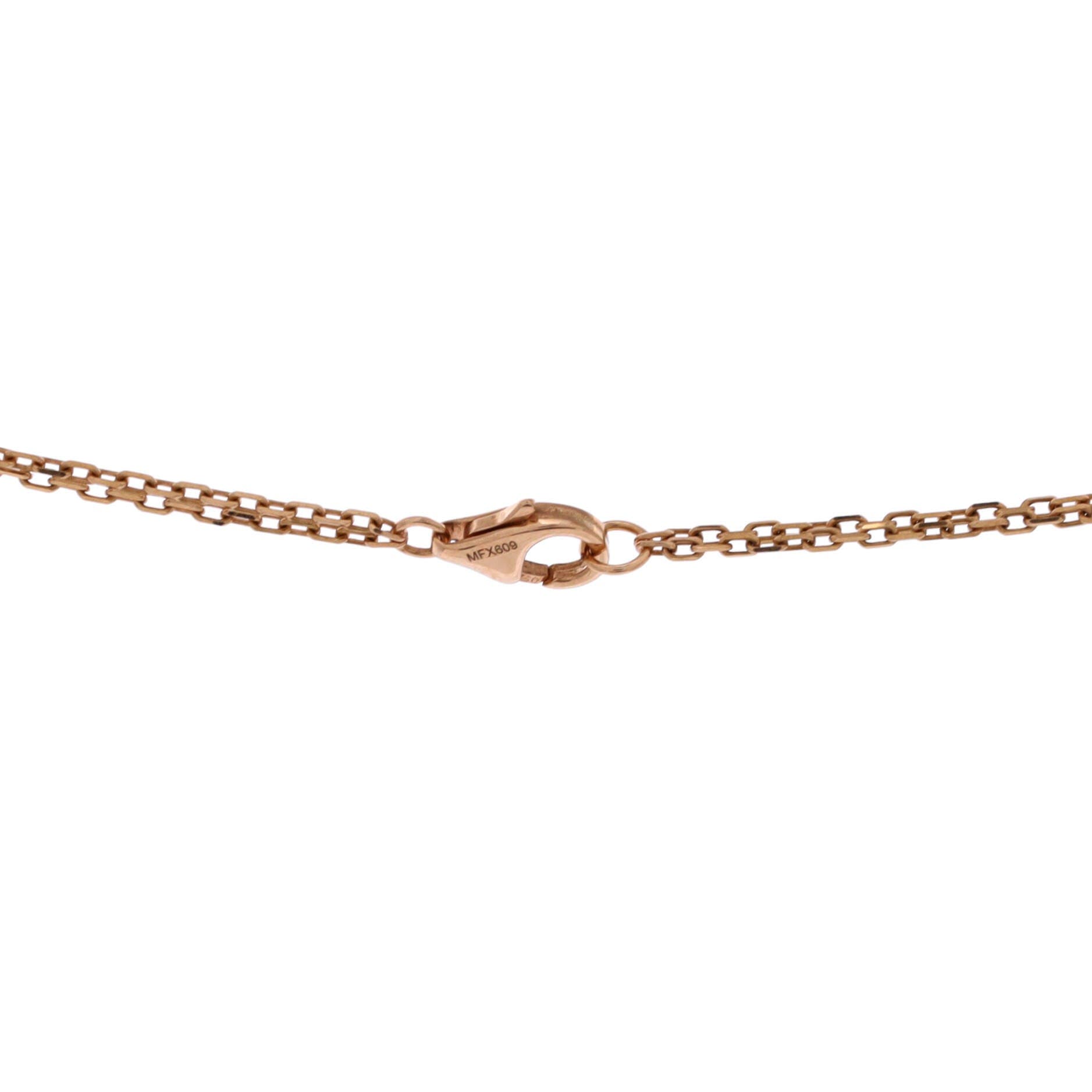 2 Diamonds Love Pendant Necklace 18K Rose Gold and Diamonds, Alternate, color, Metallic Gold