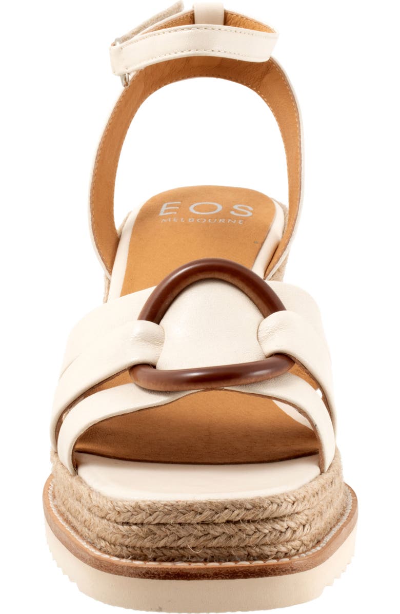 EOS FOOTWEAR Zeline Platform Wedge Sandal, Alternate, color, Bone