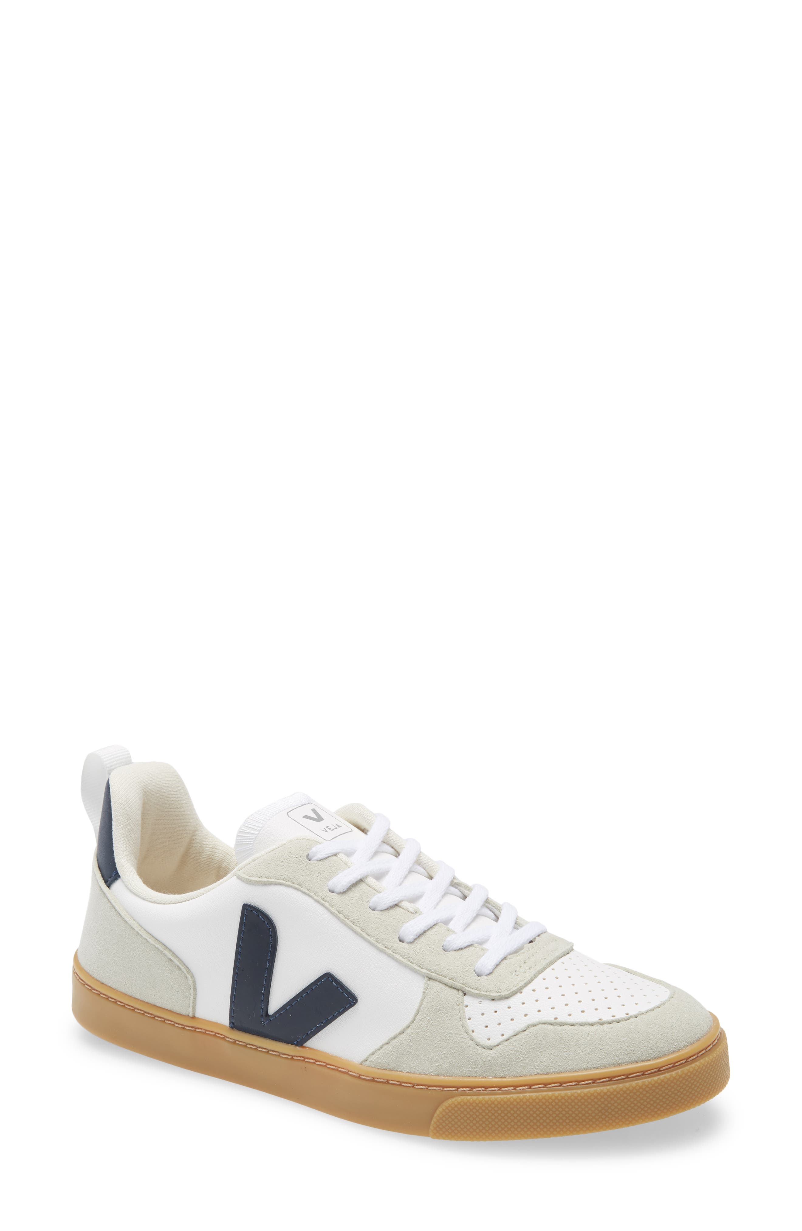 V-10 Lace-Up Sneaker, Main, color, WHITE/ WHITE