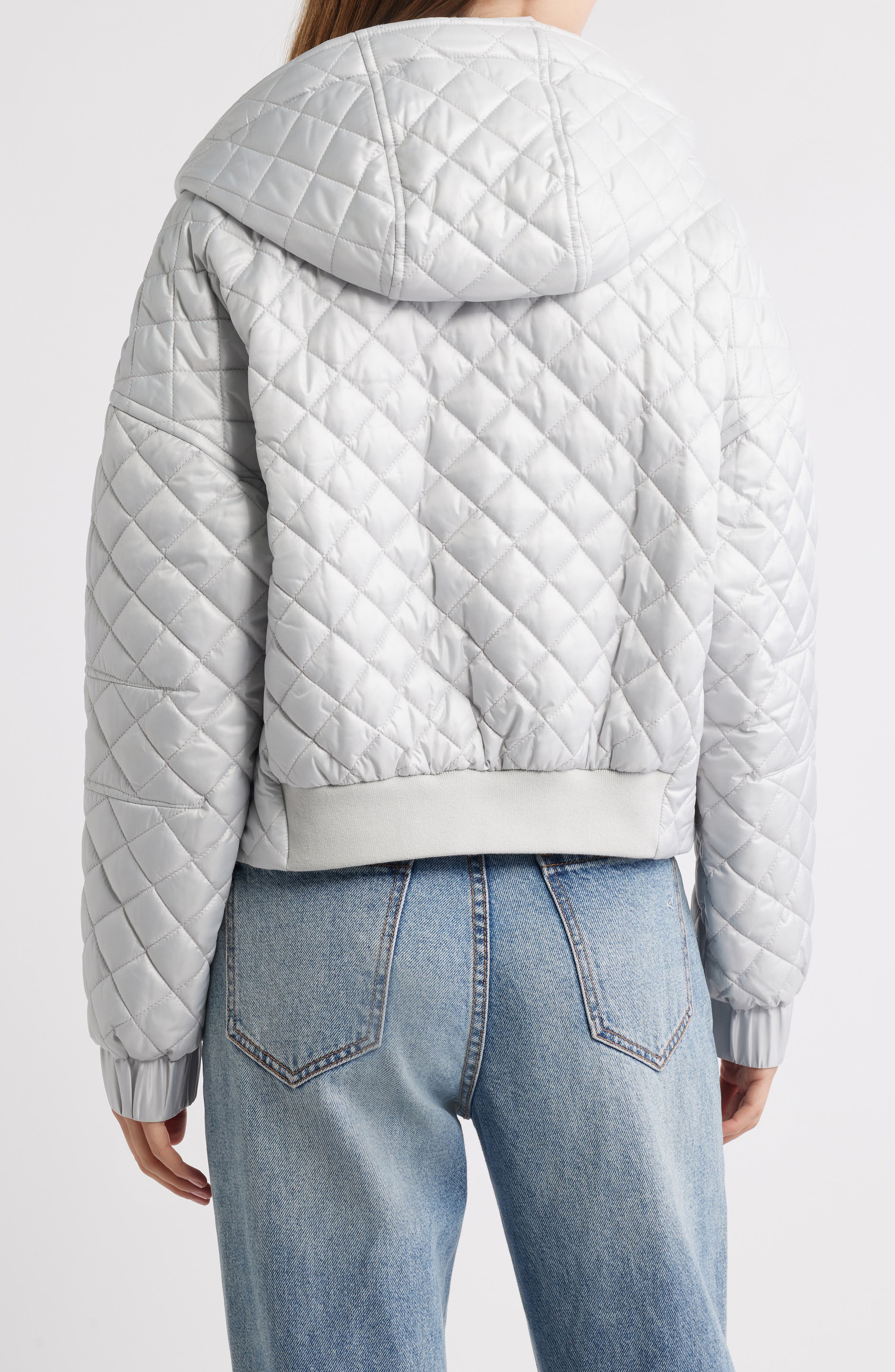 Quilted Hooded Crop Jacket - image 2