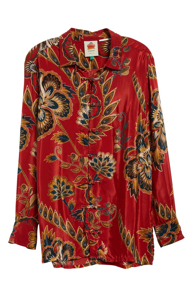 FARM Rio Floral Button-Up Top, Alternate, color, 