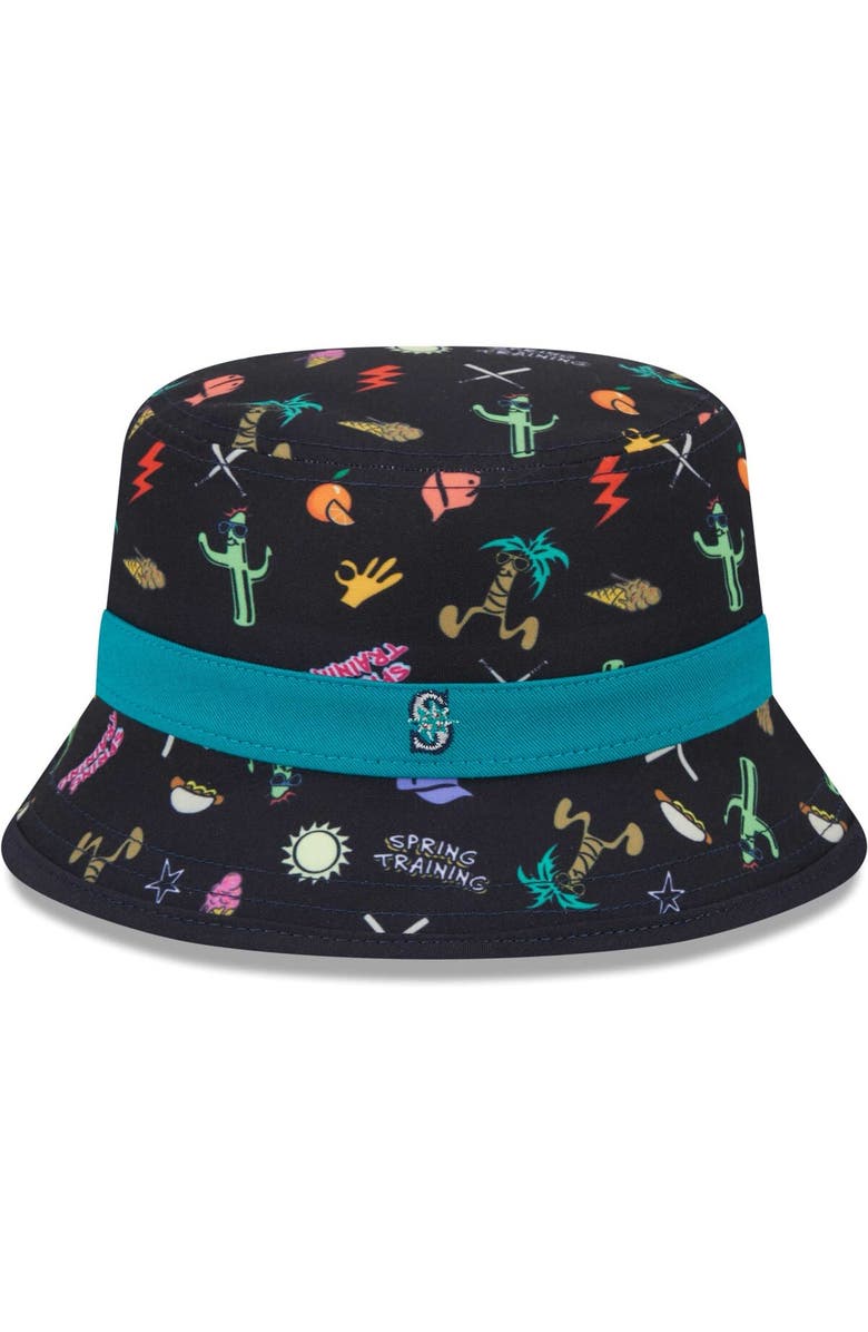 New Era Toddler New Era Navy Seattle Mariners Spring Training Icon Bucket Hat, Main, color, 