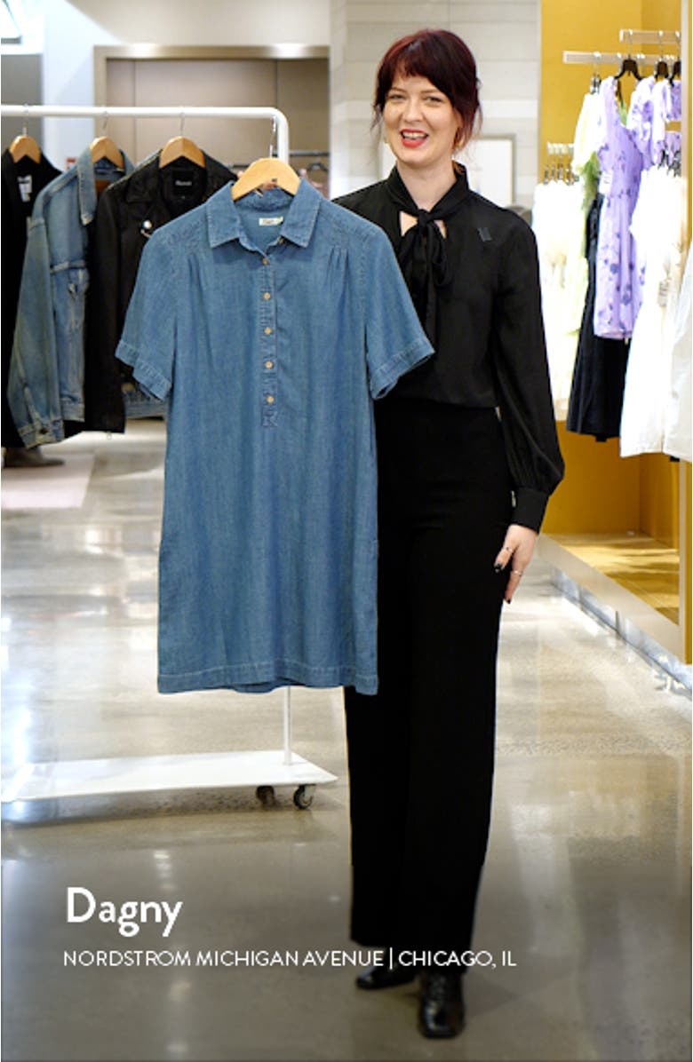 Hana Chambray Mini Shirtdress, sales video thumbnail