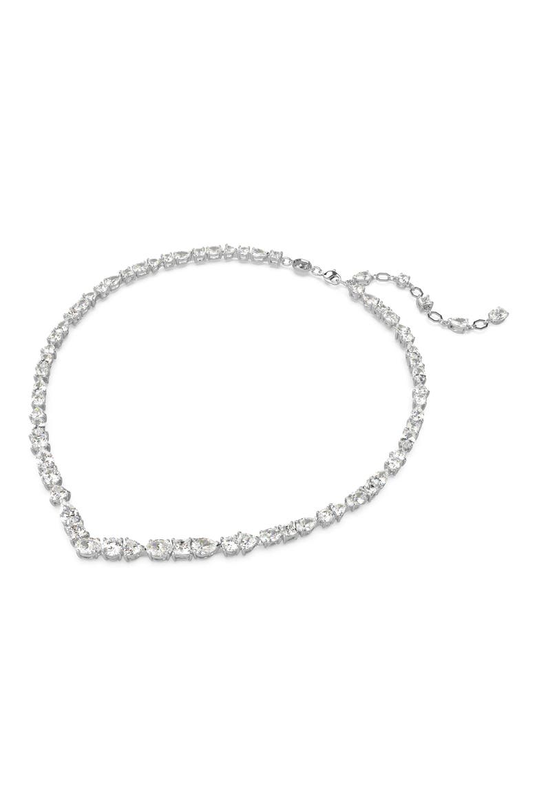 Mesmera Crystal Necklace, Alternate, color, SILVER