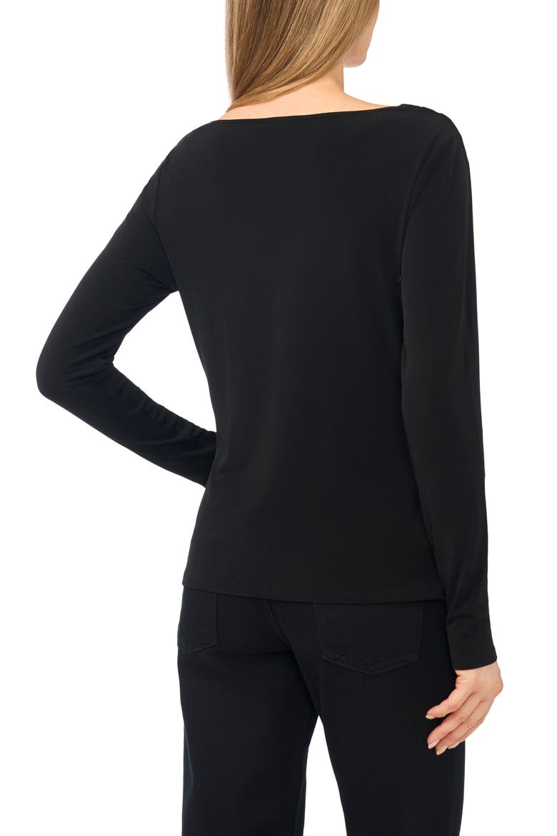 Cowl Neck Knit Top, Alternate, color, RICH BLACK 060