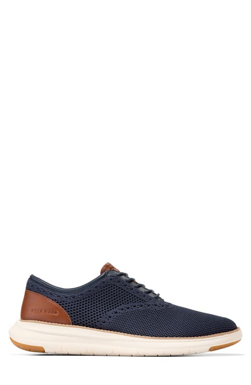 Cole Haan Grand Remix Oxford In Navy Blazer/british Tan/ivory