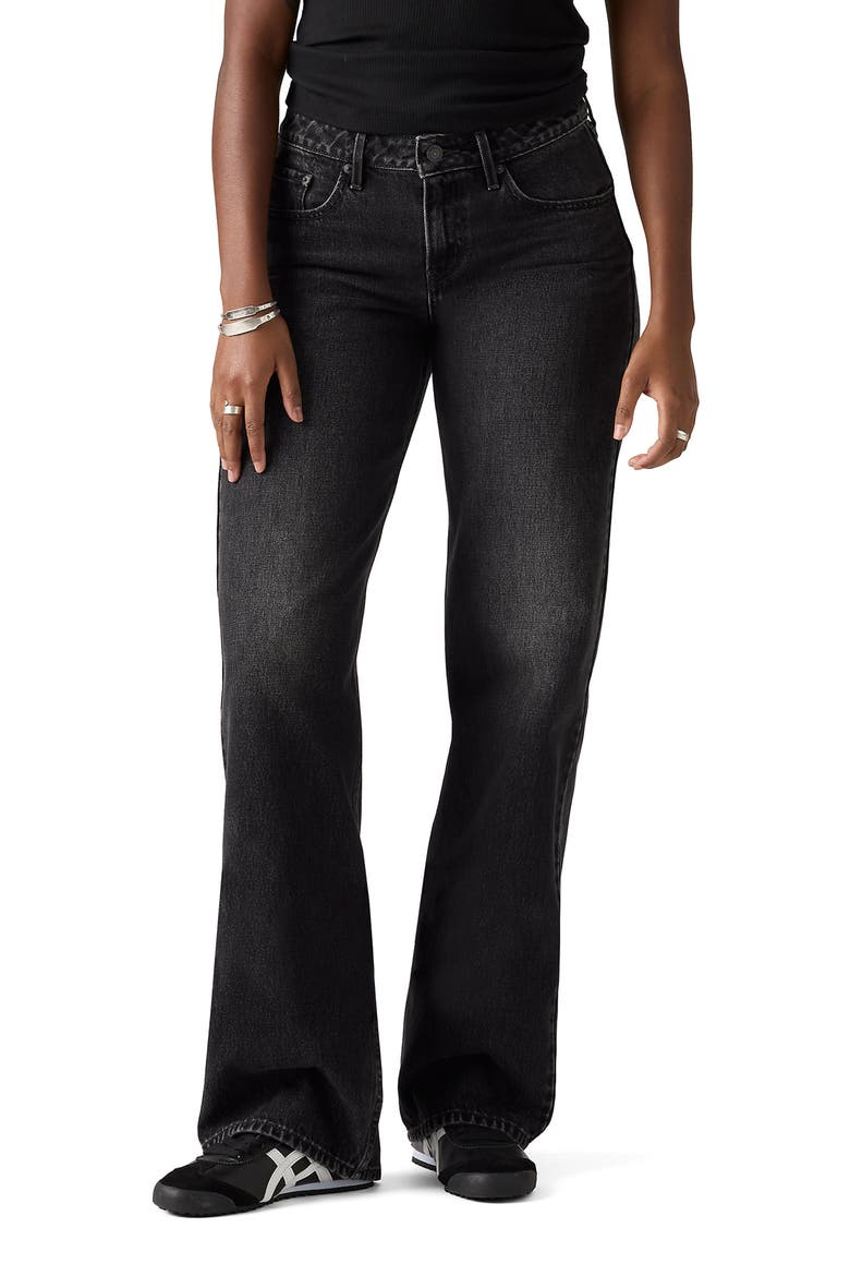 Low Rise Loose Jeans, Main, color, TECH STORM