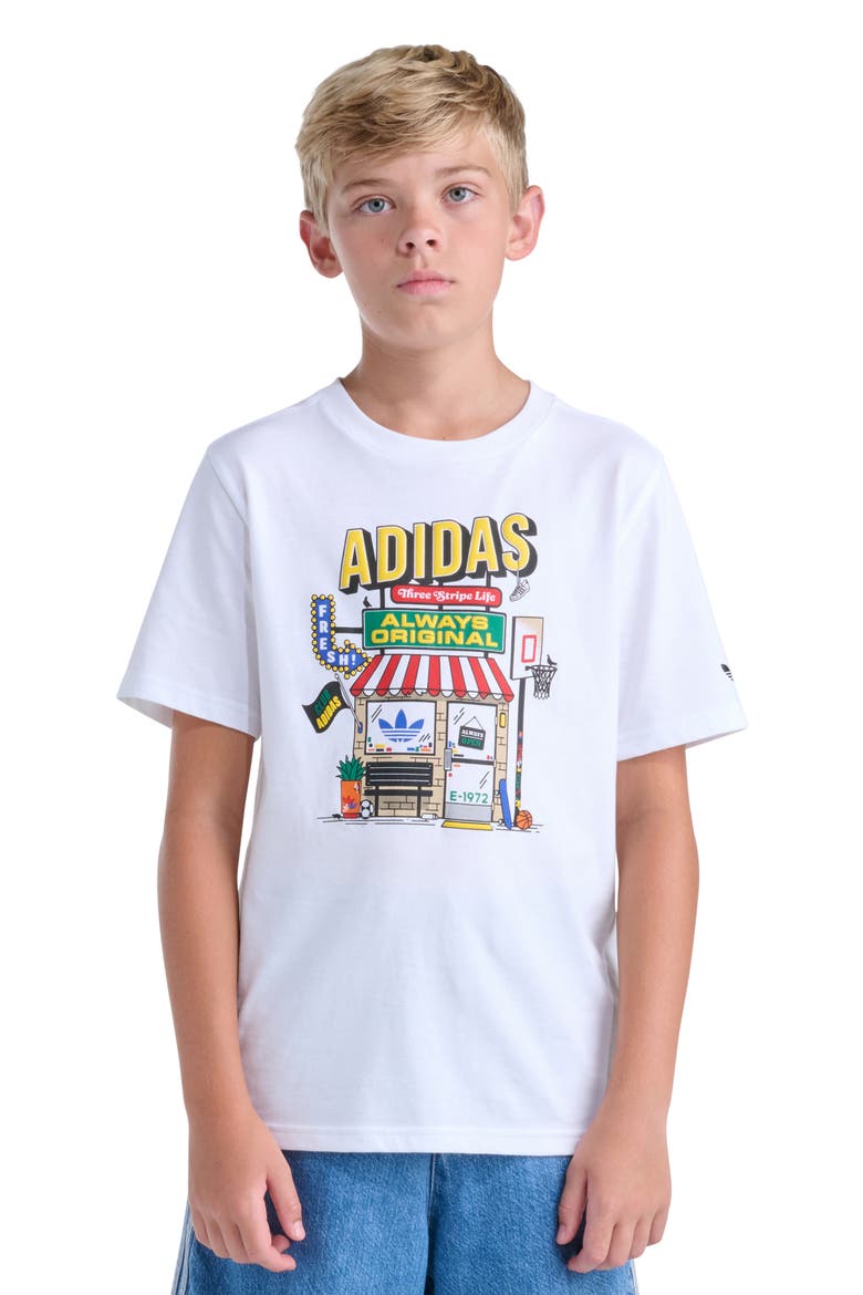 Kids' Shoe Shop Graphic T-Shirt, Main, color, WHITE