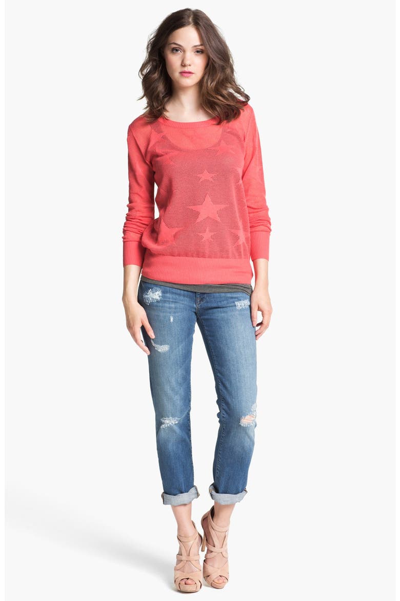 'Emma' Slim Boyfriend Jeans, Main, color, MID RIPPED NOLITA BLUE