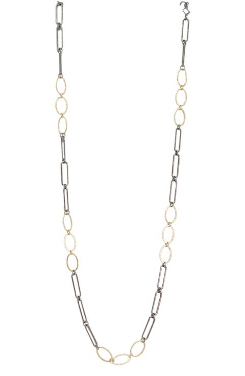 Two-Tone Link Necklace