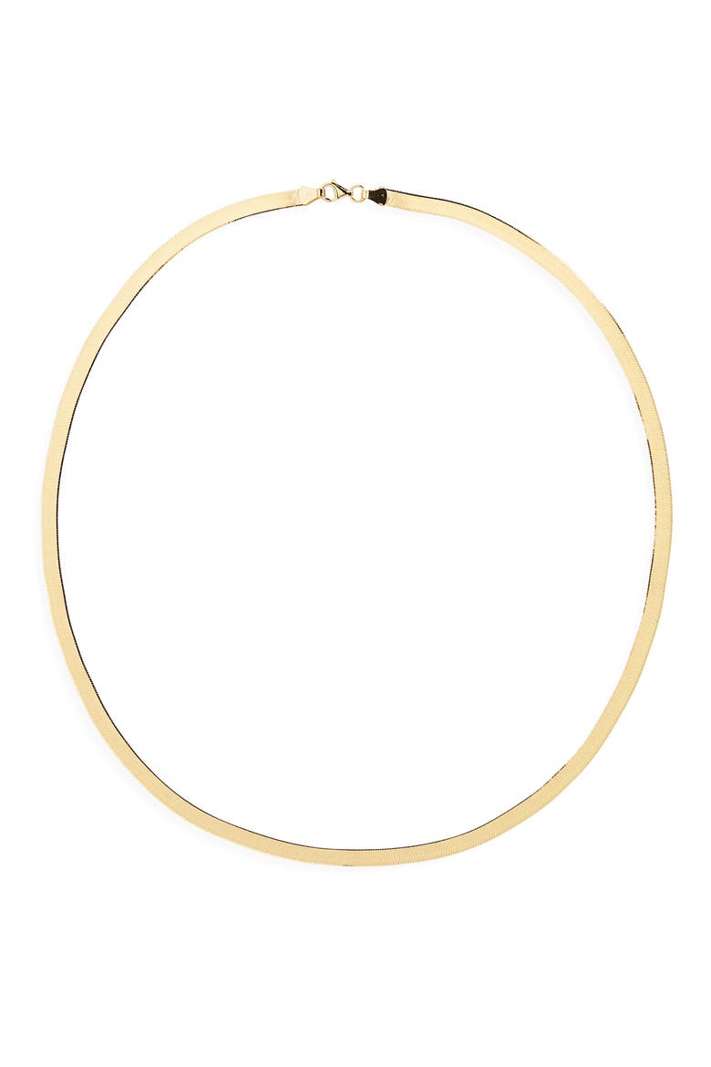 14K Gold Herringbone Necklace (Nordstrom Exclusive), Main, color, 14K YELLOW GOLD