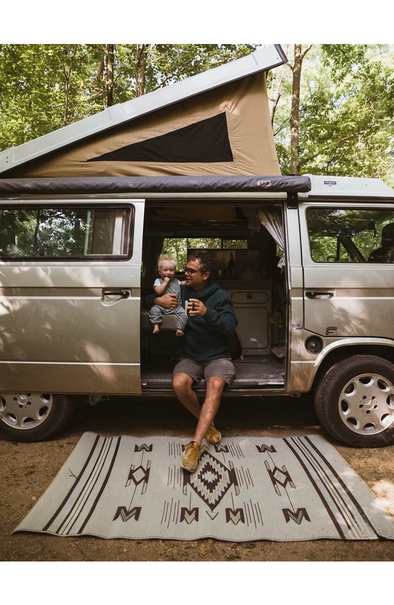 Mad Mats Navajo Rug, Alternate, color, Brown - 5'X8'