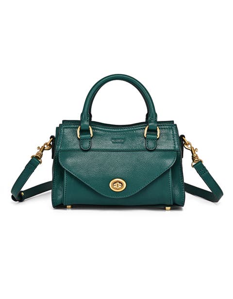 Lockwood Genuine Leather Compact Structured Satchel