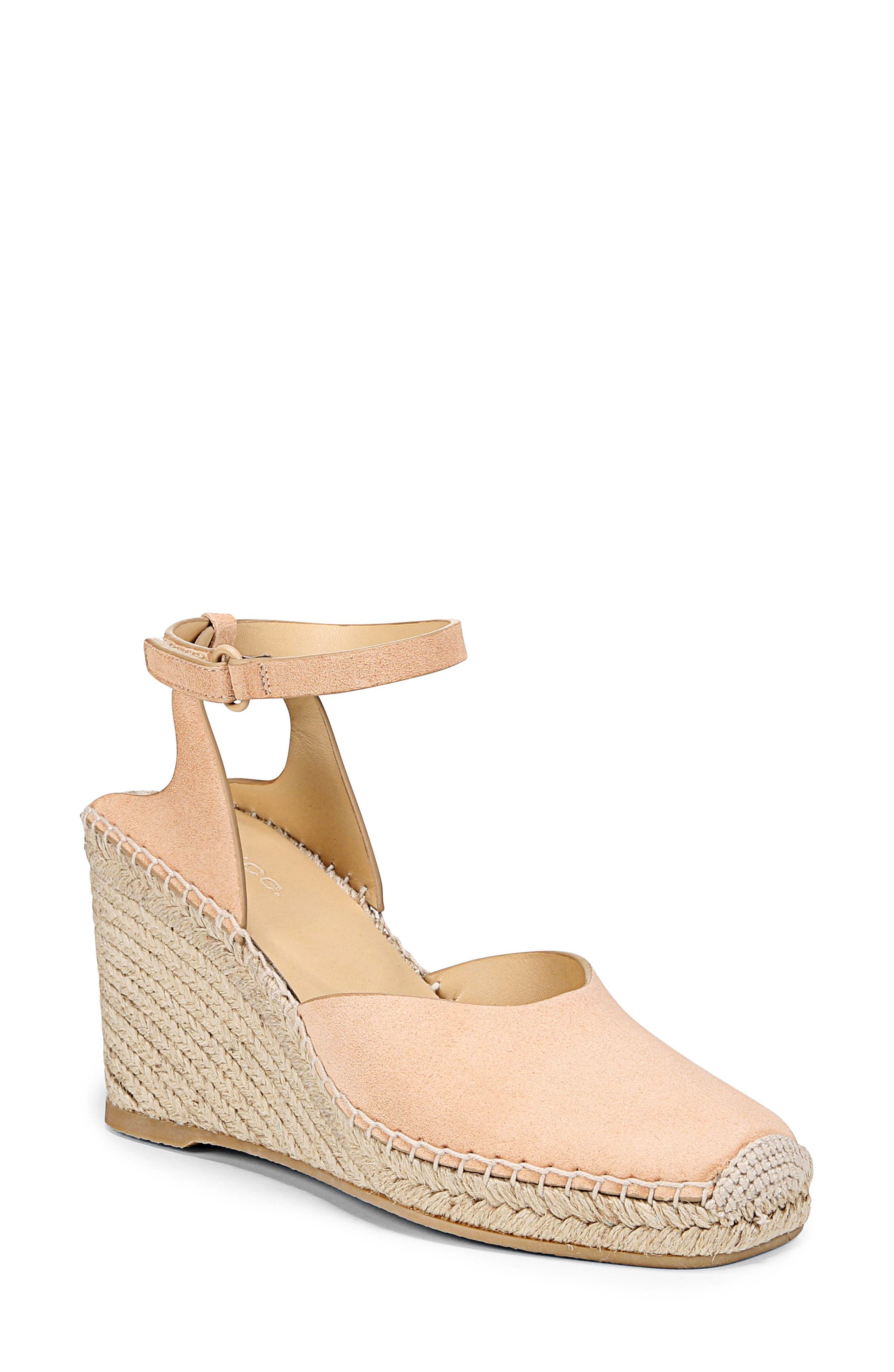 Vince Cecilia Ankle Strap Espadrille Wedge, Main, color, 