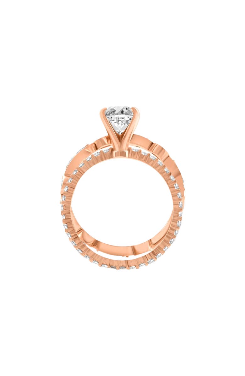 Bliss Diamond 2 3/4Ct Oval Diamond Engagement Wedding Ring Set Gold Lab Grown, Alternate, color, 