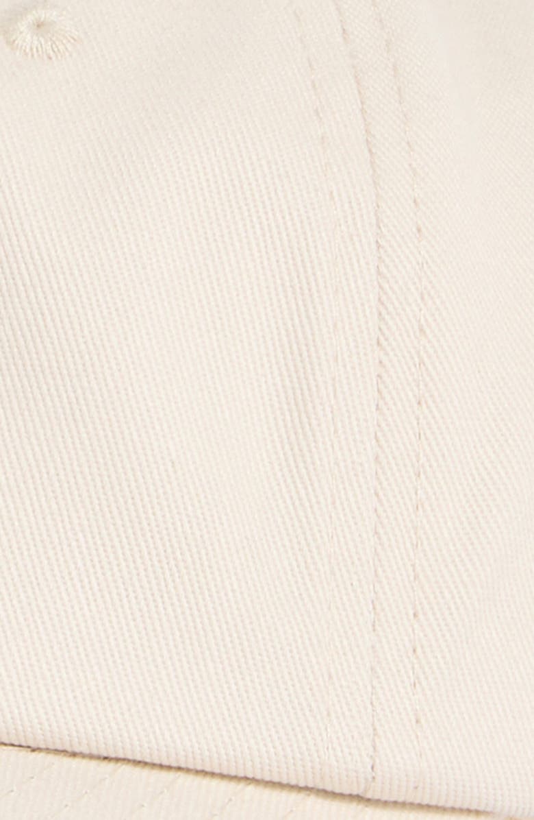 Quiet Golf Logo Embroidered Adjustable 6-Panel Cotton Ball Cap, Alternate, color, Bone