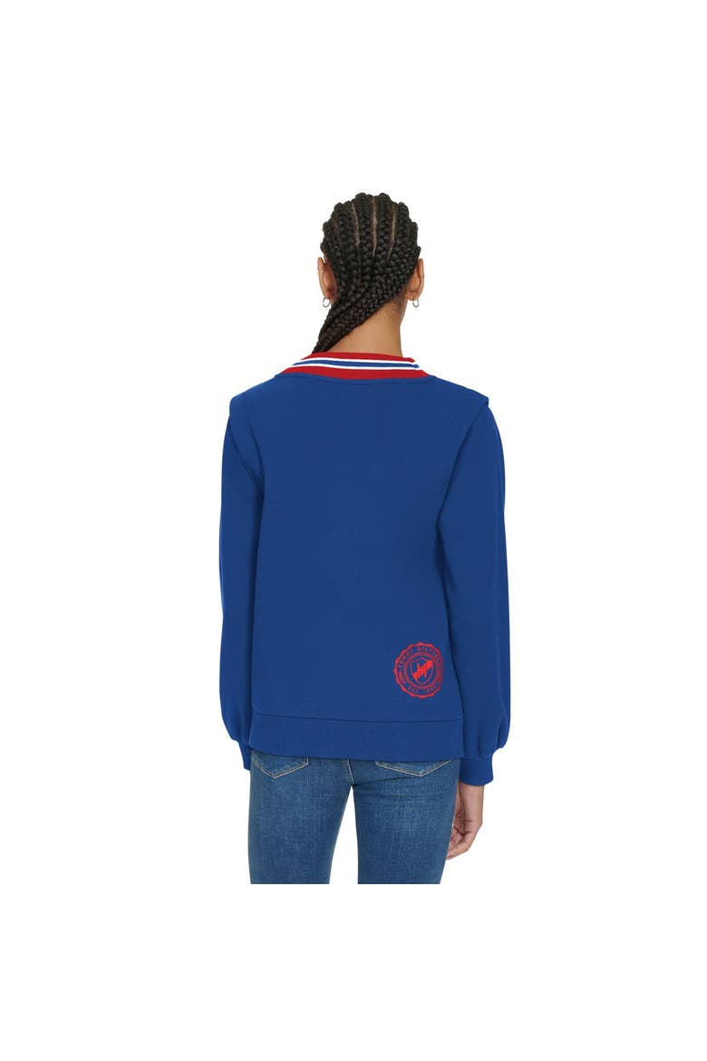 Women's Tommy Hilfiger Royal Buffalo Bills Alice V-Neck Pullover Sweatshirt, Alternate, color, Royal