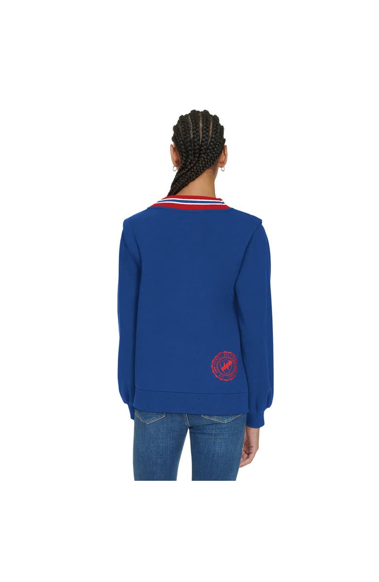 Tommy Hilfiger Women's Tommy Hilfiger Royal Buffalo Bills Alice V-Neck Pullover Sweatshirt, Alternate, color, Royal