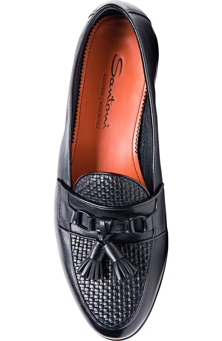 Santoni Andrea Tassel Loafer, Alternate, color,