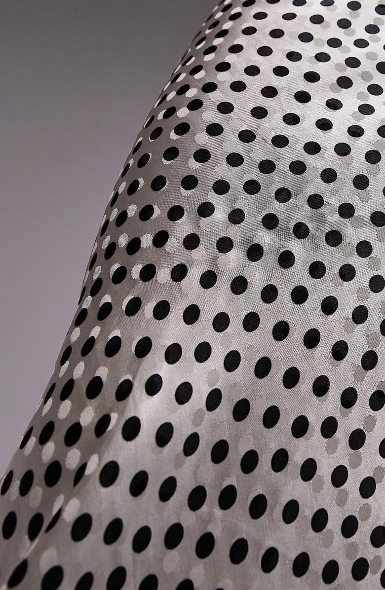 Topshop Polka Dot Jacquard Maxi Skirt, Alternate, color, 