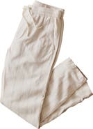 Marine Layer Saturday Stripe Drawstring Hemp Blend Beach Pants