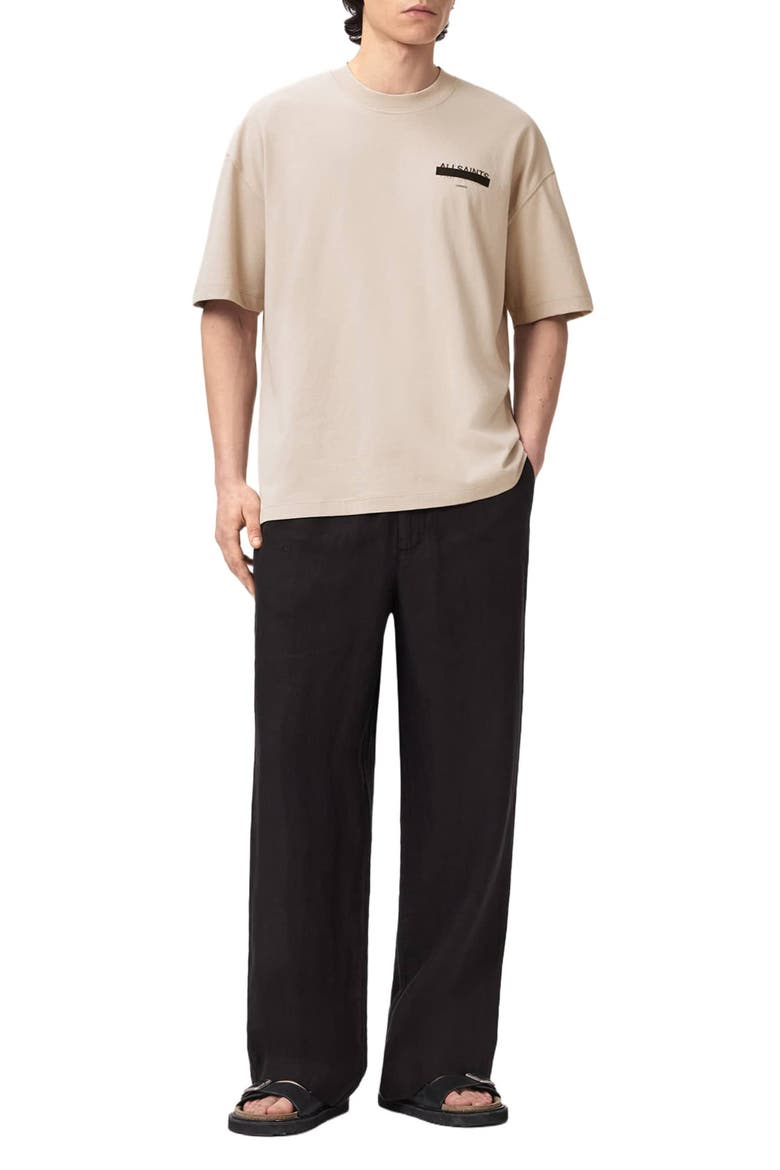 Redact Mock Neck Graphic T-Shirt, Alternate, color, FEATHER TAUPE