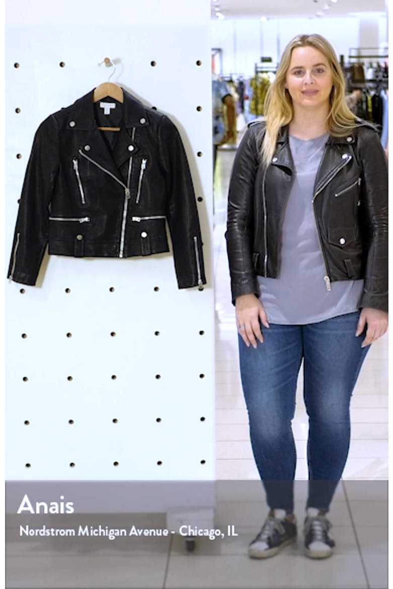 Fred Faux Leather Biker Jacket video