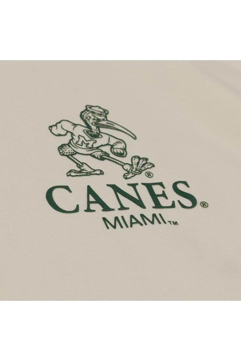 Men's  Mitchell & Ness  Cream Miami Hurricanes Core Icon T-Shirt, Alternate, color, Cream