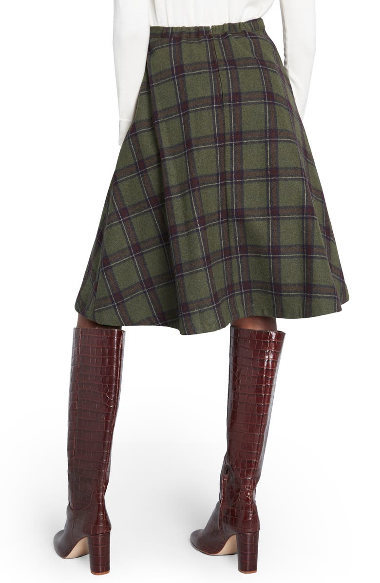 ModCloth Prim Class Hero Plaid Skirt, Alternate, color, 