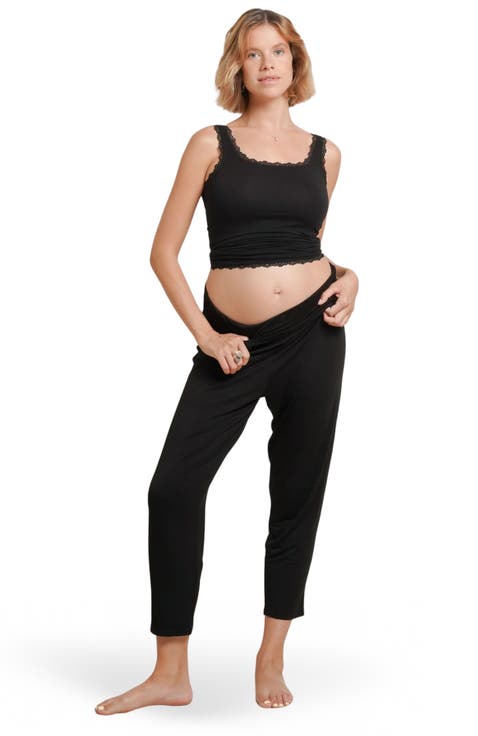Max Tapered Over-the-belly Maternity Lounge Pants