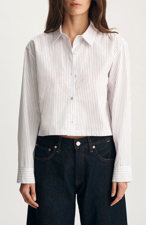 Stripe Button-Up Shirt