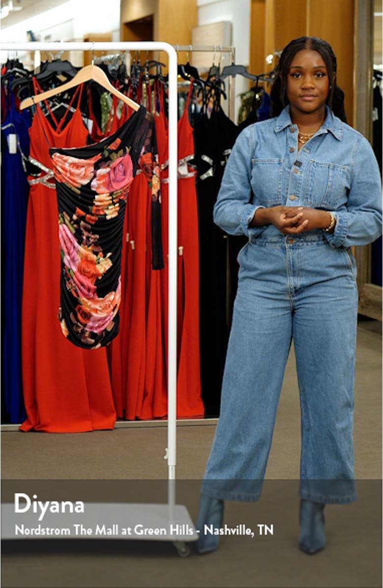 Lula Ruched Long Sleeve Minidress, sales video thumbnail