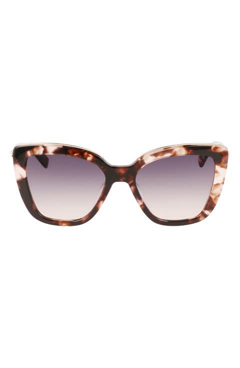 Roseau 53mm Gradient Rectangle Sunglasses