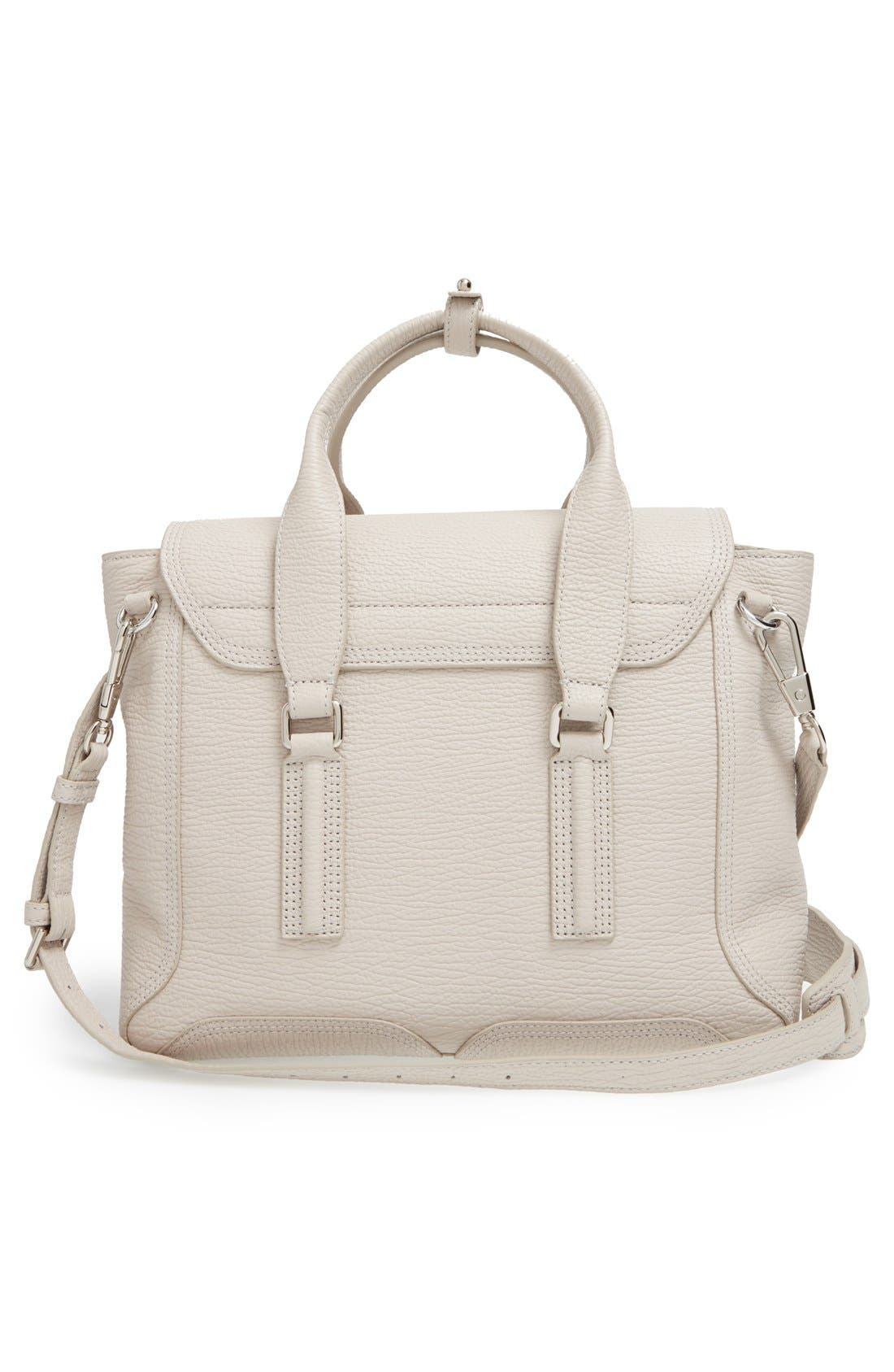 3.1 Phillip Lim 'Medium Pashli' Shark Embossed Leather Satchel, Alternate, color, 