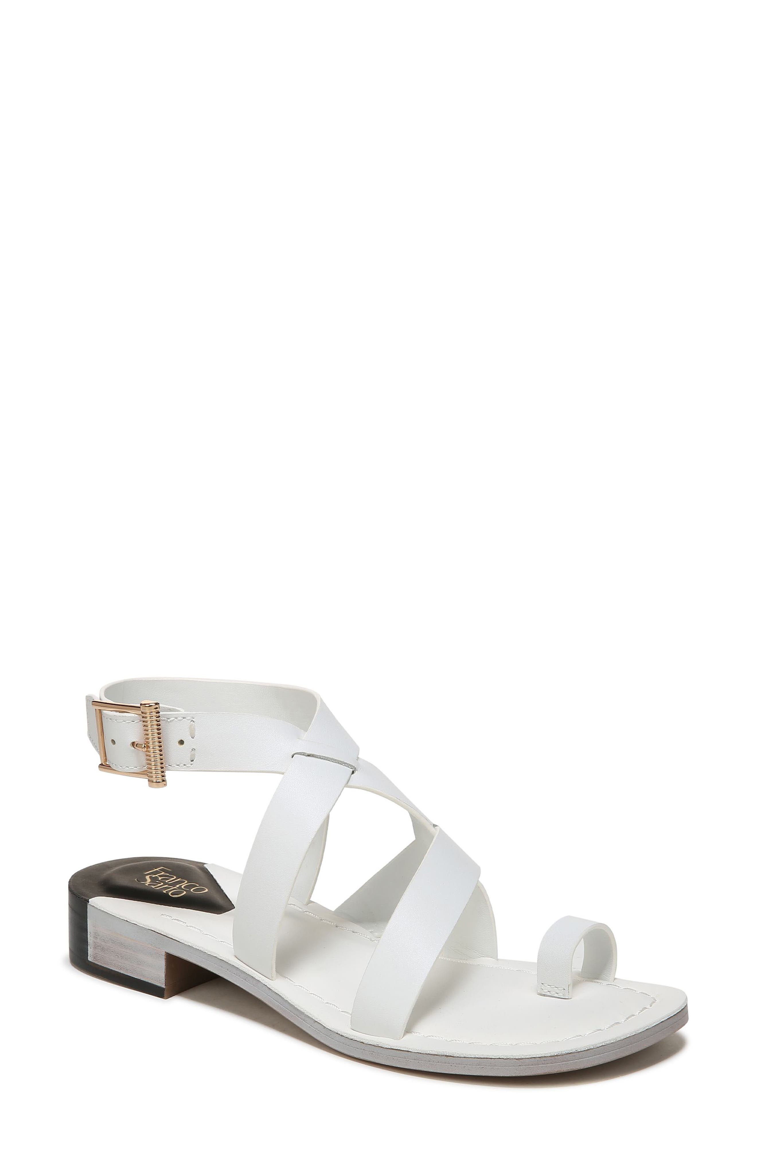 Ina Toe Loop Sandal, Main, color, WHITE