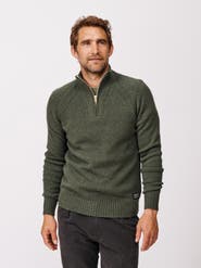 Aubin Pelham Zip Neck Sweater