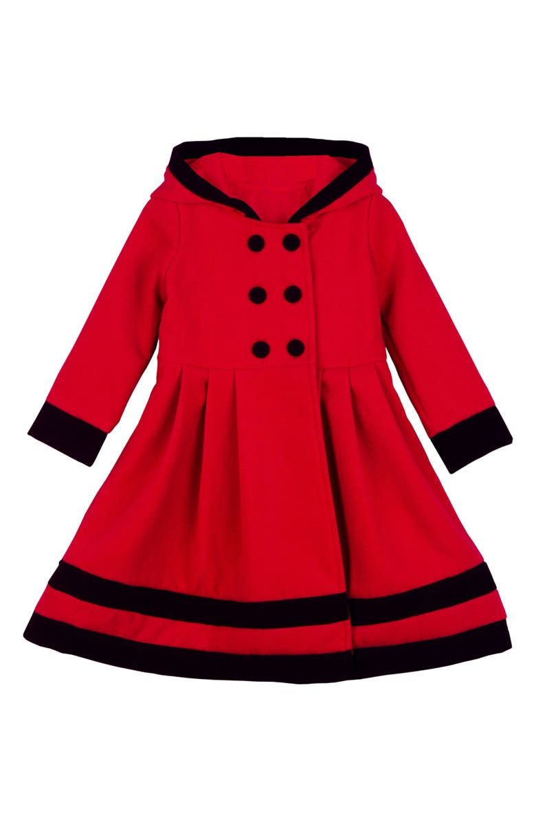 JOE-ELLA Kids' Fancy Dress Coat, Main, color, Dark Red