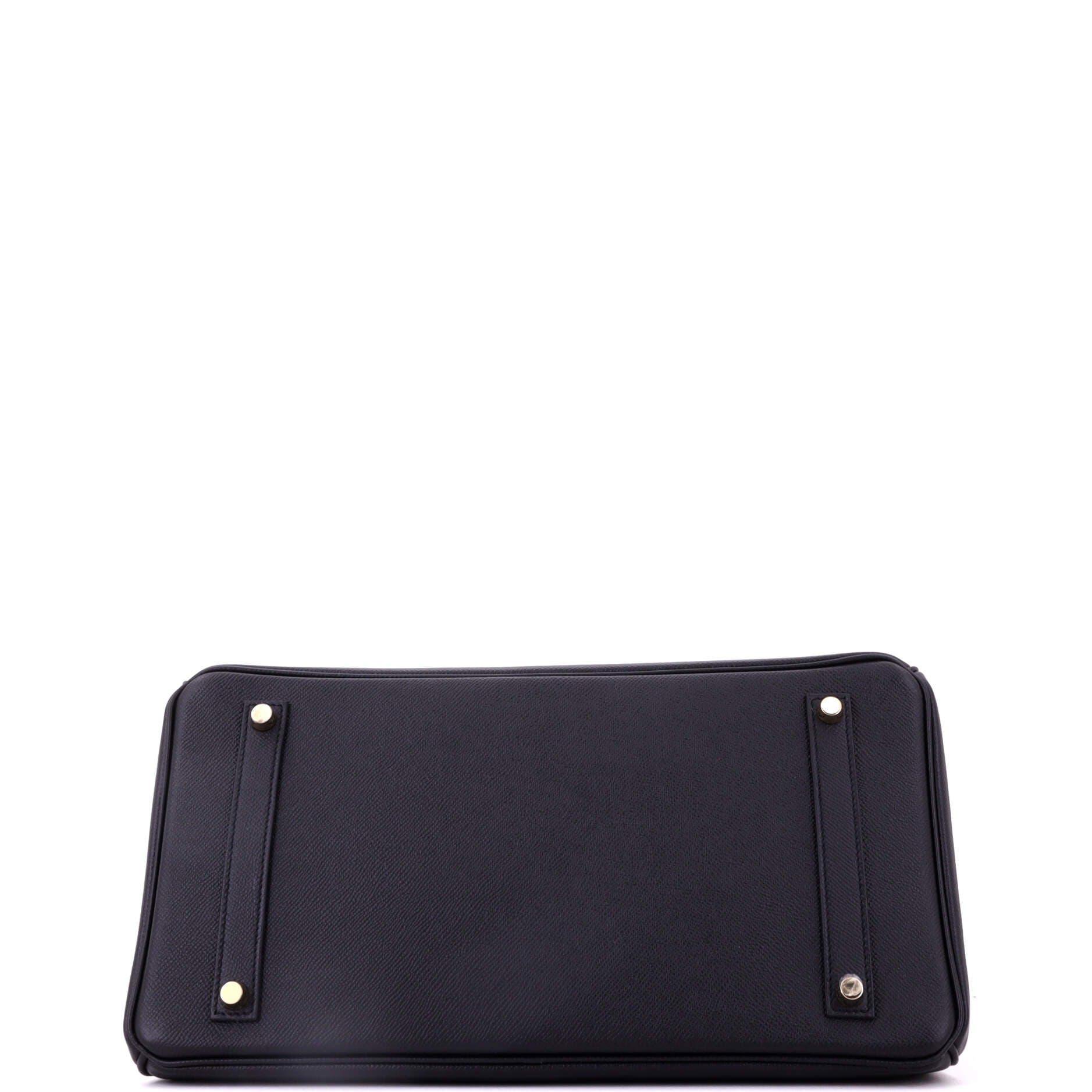 Birkin Handbag Black Epsom with Gold Hardware 35, Alternate, color, Black