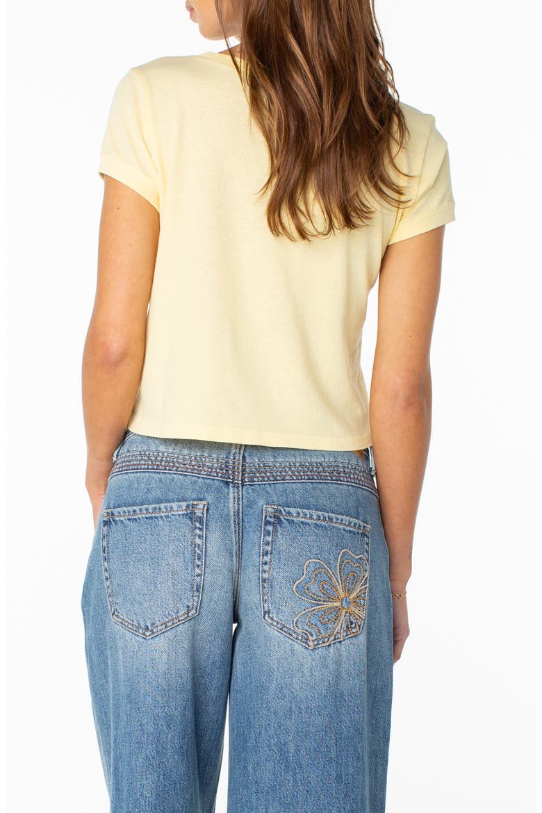 Wave Riders Club Graphic Crop T-Shirt, Alternate, color, GOLDEN HAZE
