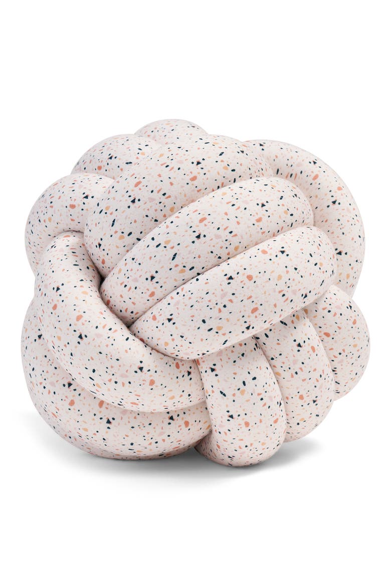 Hugget Knot Organic Cotton Accent Pillow, Main, color, TERRAZZO