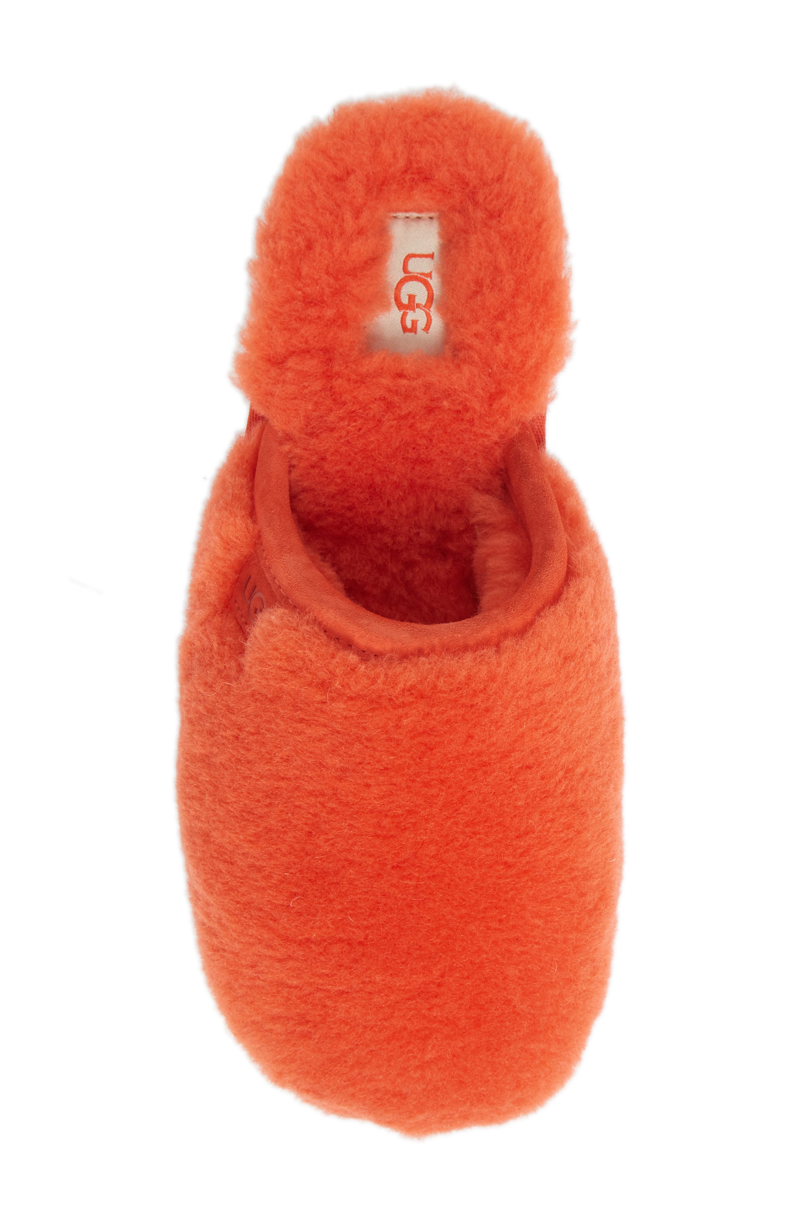 Fluffette Slipper, Alternate, color, LAVA FLOW