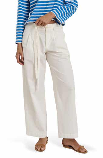 Alex Mill Ina Pleat Cotton Twill Drawstrings Pants