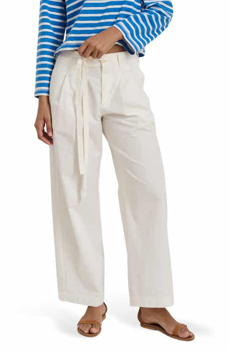 Alex Mill Ina Pleat Cotton Twill Drawstrings Pants