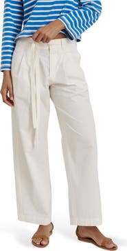 Alex Mill Ina Pleat Cotton Twill Drawstrings Pants